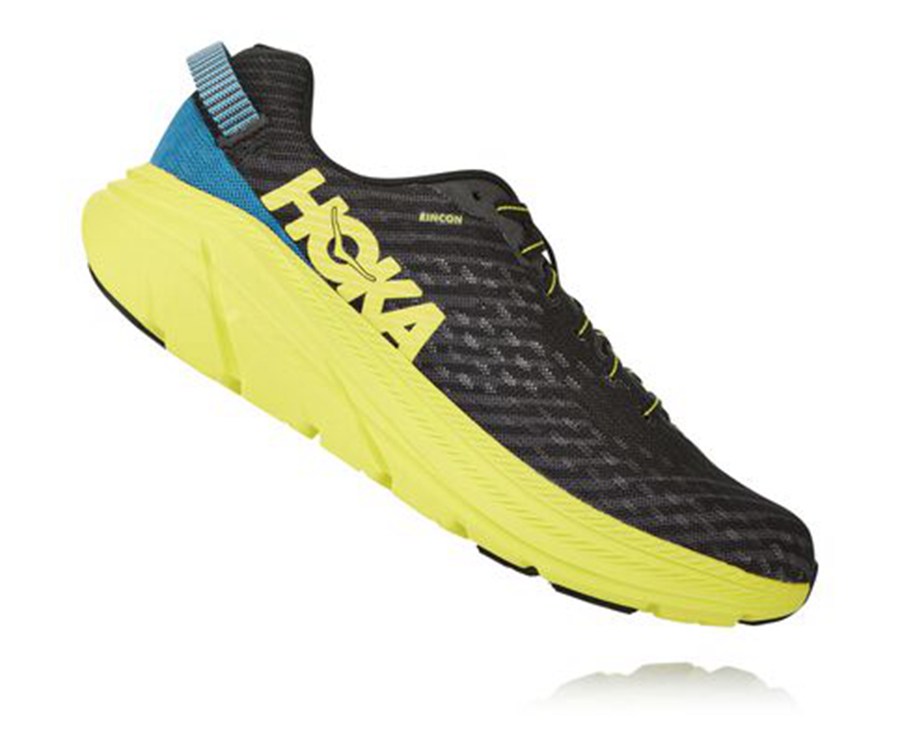 Hoka One One Running Shoes Mens Black/Green - Rincon - 95812AYFL